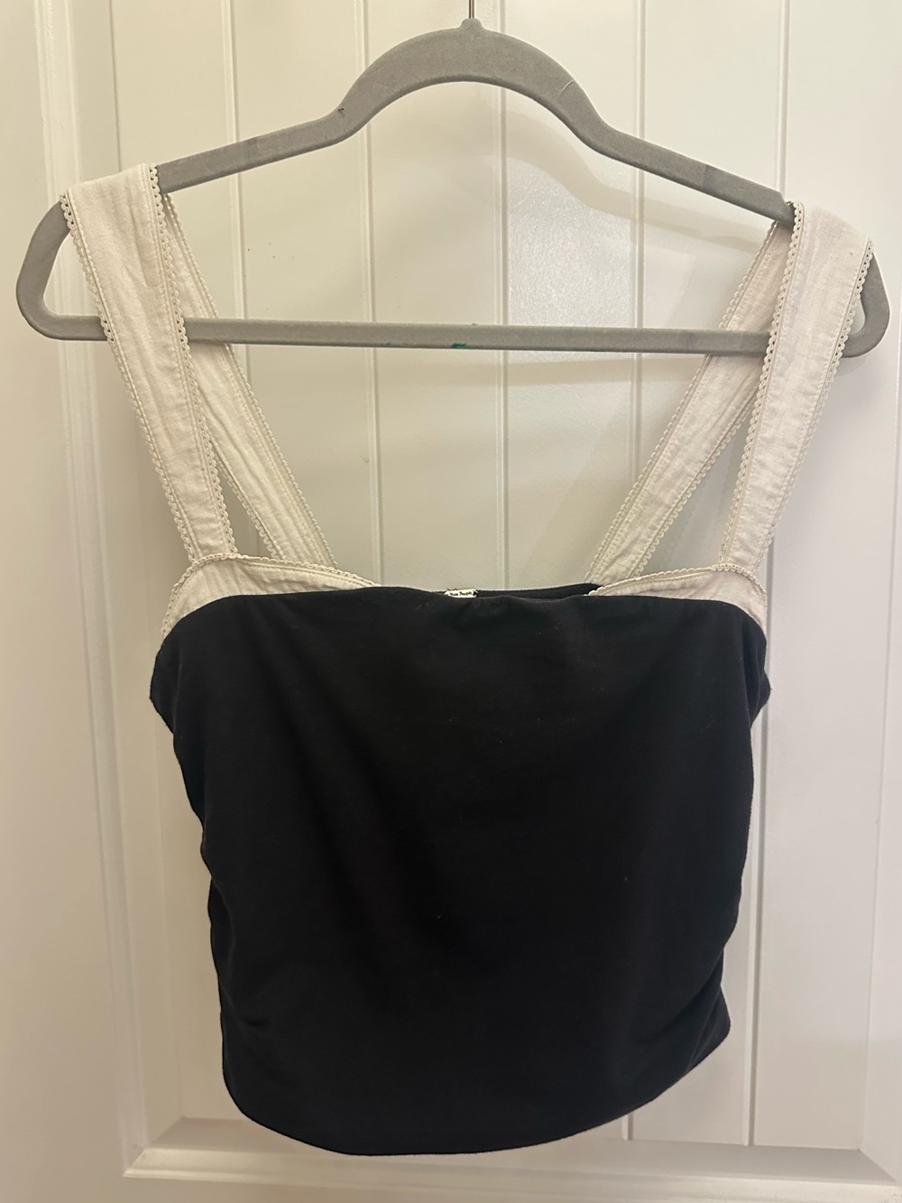 Free People Two Tone Tank Top - Black - Size M